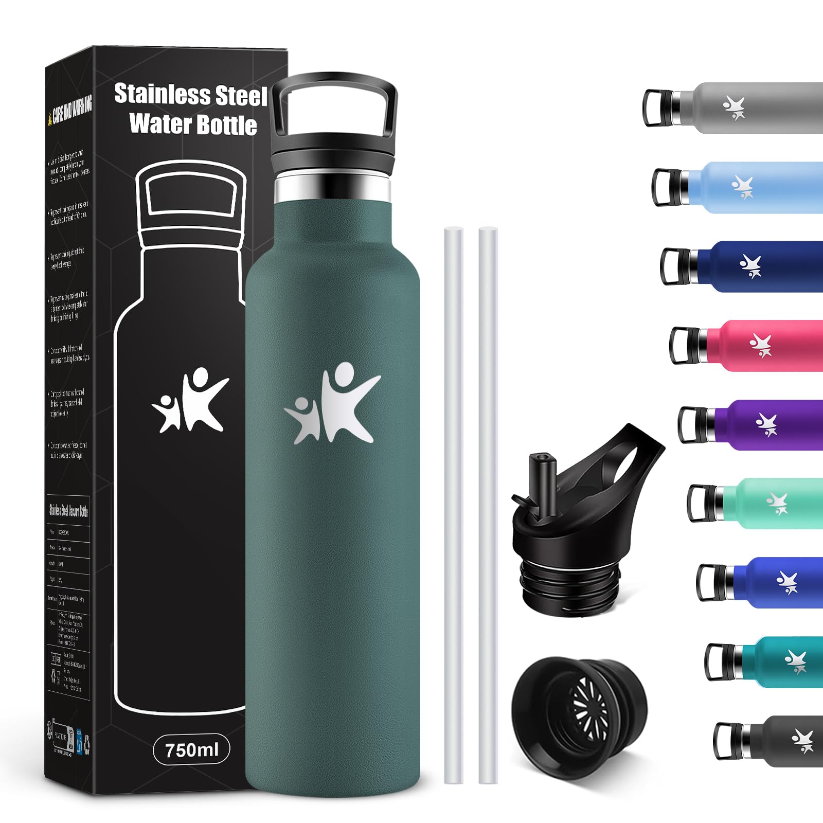 Bottiglia Termica Acciaio Inox 304 da 350 ml e 500 ml - Royal Eagle Road